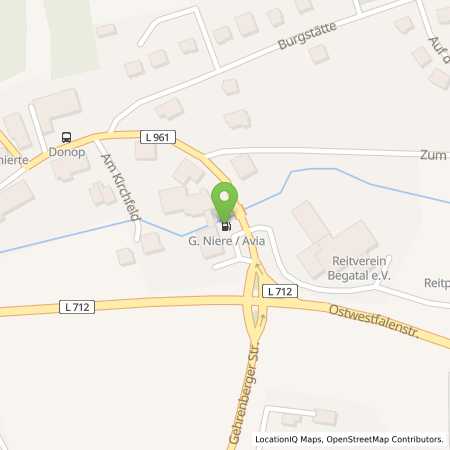 Standortübersicht der Strom (Elektro) Tankstelle: Autohaus G.Niere GmbH&Co.KG in 32825, Blomberg
