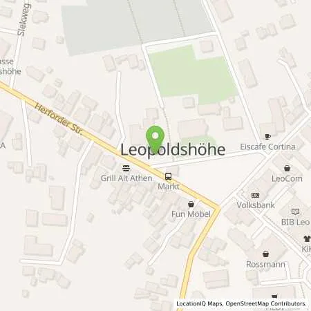 Standortübersicht der Tankstelle Stadtwerkenergie Ostwestfalen-Lippe GmbH in 33818 Leopoldshöhe