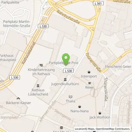 Standortübersicht der Tankstelle Stadtwerke Lüdenscheid GmbH in 58507 Lüdenscheid