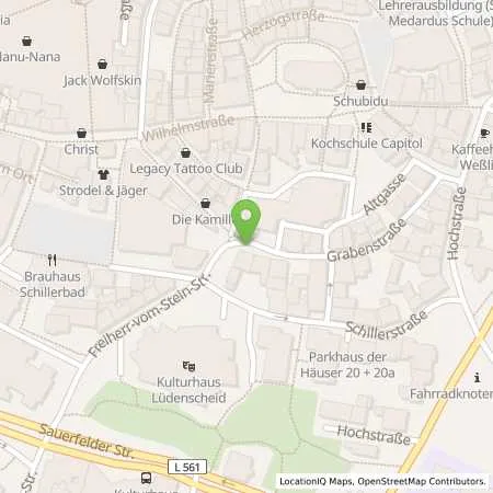 Standortübersicht der Tankstelle Stadtwerke Lüdenscheid GmbH in 58511 Lüdenscheid