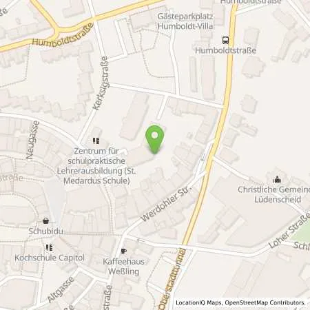 Standortübersicht der Tankstelle Stadtwerke Lüdenscheid GmbH in 58511 Lüdenscheid