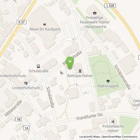 Standortübersicht der Tankstelle Mark-E Aktiengesellschaft in 58553 Halver