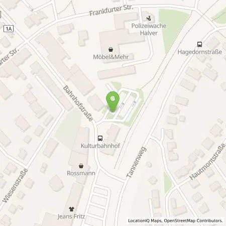 Standortübersicht der Tankstelle Mark-E Aktiengesellschaft in 58553 Halver