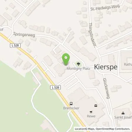 Standortübersicht der Tankstelle Sparkasse Kierspe-Meinerzhagen AdöR in 58566 Kierspe