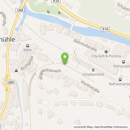 Standortübersicht der Tankstelle Mark-E Aktiengesellschaft in 58579 Schalksmühle