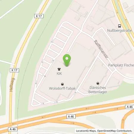 Standortübersicht der Tankstelle Kaufland Dienstleistung GmbH & Co. KG in 58638 Iserlohn