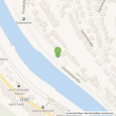 Standortübersicht der Tankstelle Mark-E Aktiengesellschaft in 58762 Altena
