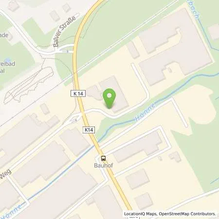 Standortübersicht der Tankstelle Mark-E Aktiengesellschaft in 58809 Neuenrade