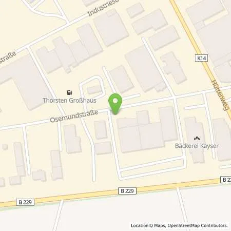 Standortübersicht der Tankstelle Mark-E Aktiengesellschaft in 58809 Neuenrade