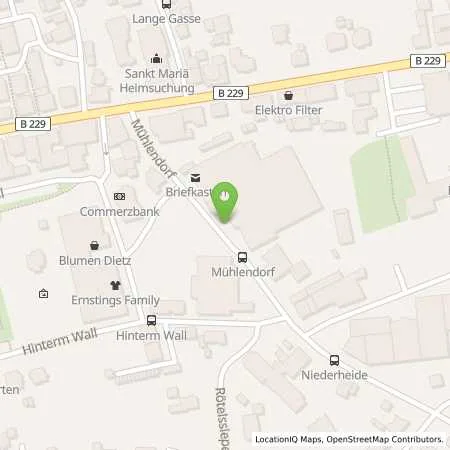 Standortübersicht der Tankstelle Mark-E Aktiengesellschaft in 58809 Neuenrade