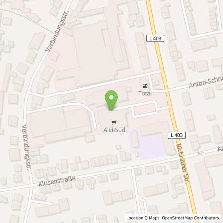 Standortübersicht der Strom (Elektro) Tankstelle: ALDI SÜD in 40723, Hilden