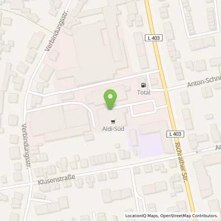 Standortübersicht der Tankstelle ALDI SÜD in 40723 Hilden