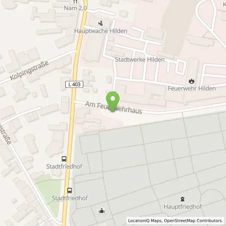 Standortübersicht der Tankstelle Stadtwerke Hilden GmbH in 40724 Hilden