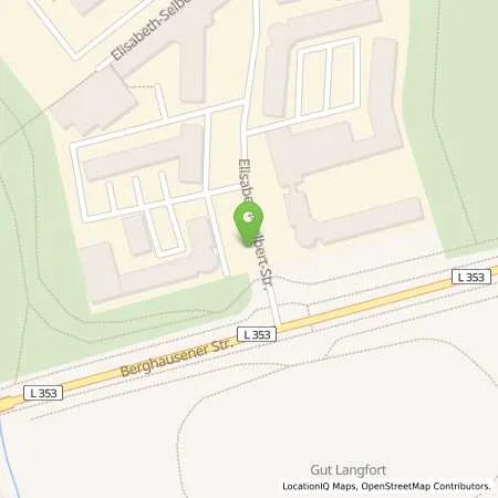 Standortübersicht der Tankstelle Stadtwerke Langenfeld GmbH in 40764 Langenfeld