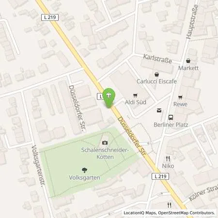 Standortübersicht der Tankstelle Stadtwerke Langenfeld GmbH in 40764 Langenfeld