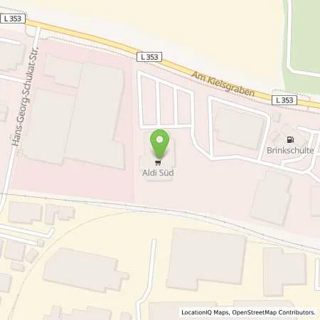 Standortübersicht der Tankstelle ALDI SÜD in 40789 Monheim