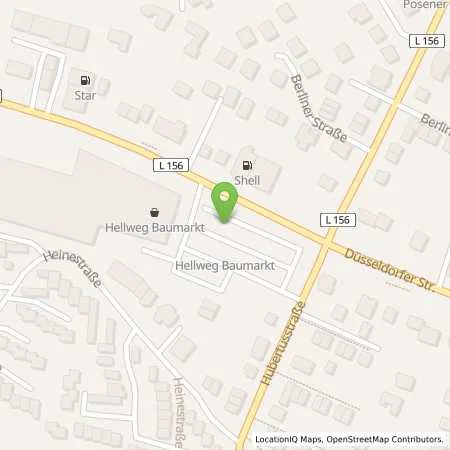 Standortübersicht der Tankstelle EnBW mobility+ AG und Co.KG in 40822 Mettmann