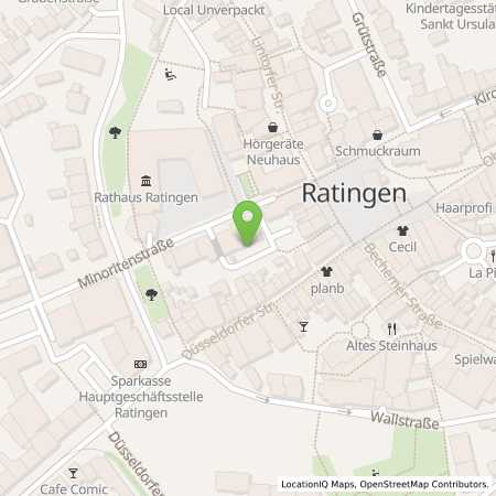 Standortübersicht der Strom (Elektro) Tankstelle: Stadtwerke Ratingen GmbH in 40878, Ratingen