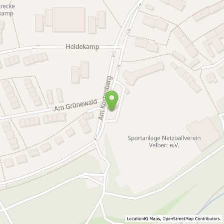 Standortübersicht der Strom (Elektro) Tankstelle: Stadtwerke Velbert GmbH in 42549, Velbert