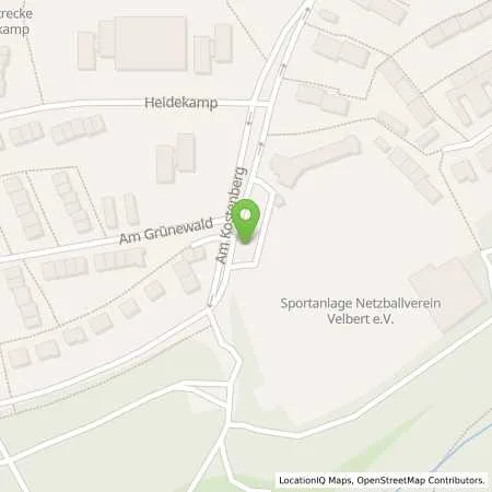 Standortübersicht der Tankstelle Stadtwerke Velbert GmbH in 42549 Velbert