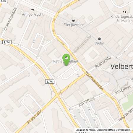 Standortübersicht der Strom (Elektro) Tankstelle: Stadtwerke Velbert GmbH in 42551, Velbert