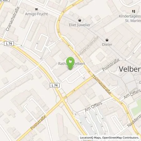 Standortübersicht der Tankstelle Stadtwerke Velbert GmbH in 42551 Velbert