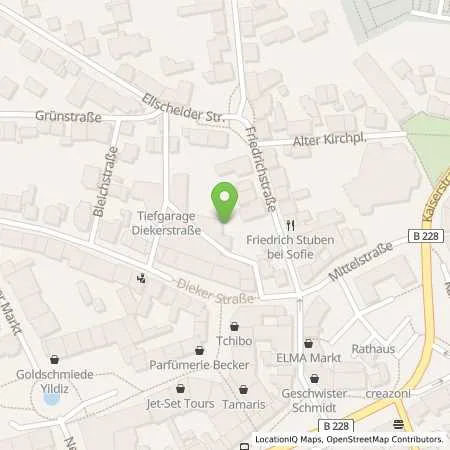 Standortübersicht der Tankstelle Stadtwerke Haan GmbH in 42781 Haan