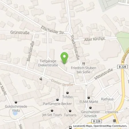 Standortübersicht der Tankstelle Stadtwerke Haan GmbH in 42781 Haan