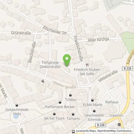 Standortübersicht der Tankstelle Stadtwerke Haan GmbH in 42781 Haan