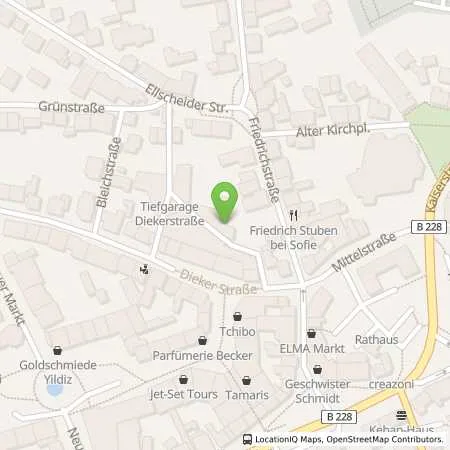 Standortübersicht der Tankstelle Stadtwerke Haan GmbH in 42781 Haan