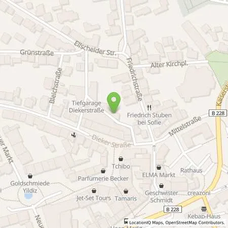 Standortübersicht der Tankstelle Stadtwerke Haan GmbH in 42781 Haan