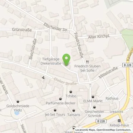 Standortübersicht der Tankstelle Stadtwerke Haan GmbH in 42781 Haan