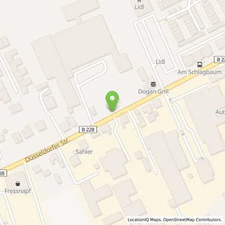 Standortübersicht der Tankstelle Karl Altmann GmbH & Co. KG in 42781 Haan