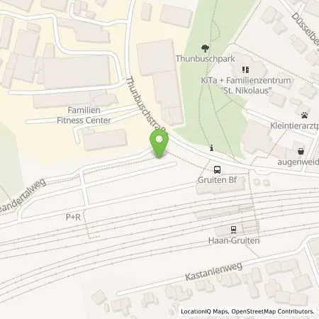 Standortübersicht der Tankstelle Stadtwerke Haan GmbH in 42782 Haan