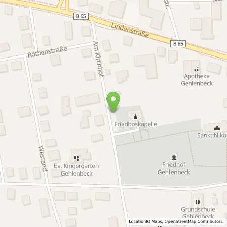 Standortübersicht der Tankstelle Stadtwerke Lübbecke GmbH in 32312 Lübbecke