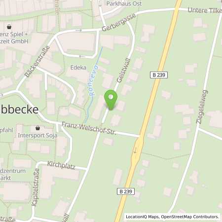 Standortübersicht der Strom (Elektro) Tankstelle: Stadtwerke Lübbecke GmbH in 32312, Lbbecke