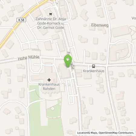 Standortübersicht der Tankstelle innogy eMobility Solutions GmbH in 32369 Rahden