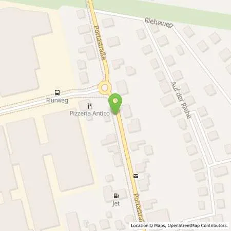 Standortübersicht der Tankstelle LVM Servicebüro in 32457 Porta Westfalica