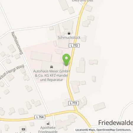 Standortübersicht der Tankstelle Autohaus Meier GmbH & Co.KG in 32469 Petershagen
