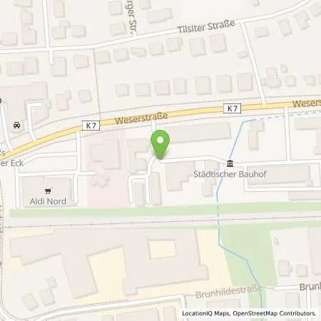 Standortübersicht der Tankstelle Westfalen Weser Netz GmbH in 32545 Bad Oeynhausen