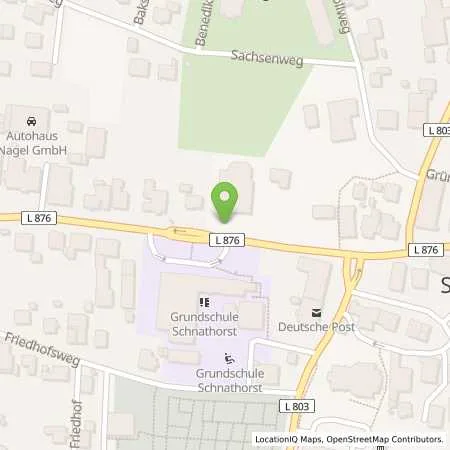 Standortübersicht der Tankstelle innogy eMobility Solutions GmbH in 32609 Hüllhorst