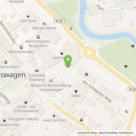 Standortübersicht der Tankstelle BEW Bergische Energie- und Wasser-GmbH in 42499 Hückeswagen