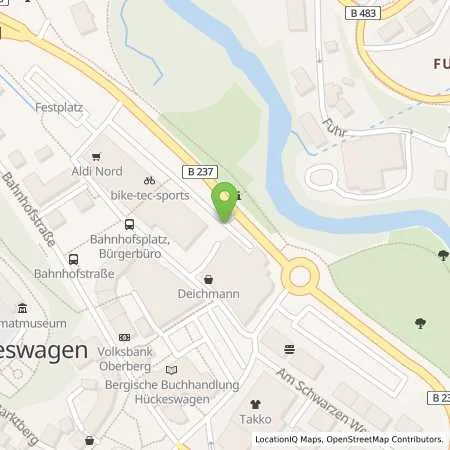 Standortübersicht der Tankstelle BEW Bergische Energie- und Wasser-GmbH in 42499 Hückeswagen