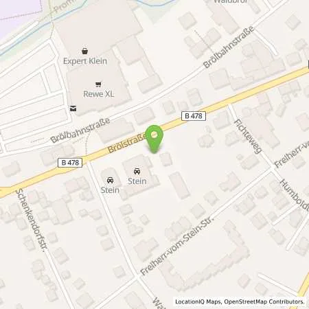 Standortübersicht der Tankstelle Richard Stein GmbH & Co. KG in 51545 Waldbröl