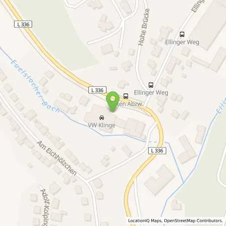 Standortübersicht der Tankstelle Autohaus Klinge GmbH in 51597 Morsbach