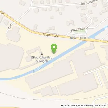 Standortübersicht der Tankstelle BPW Bergische Achsen KG in 51674 Wiehl
