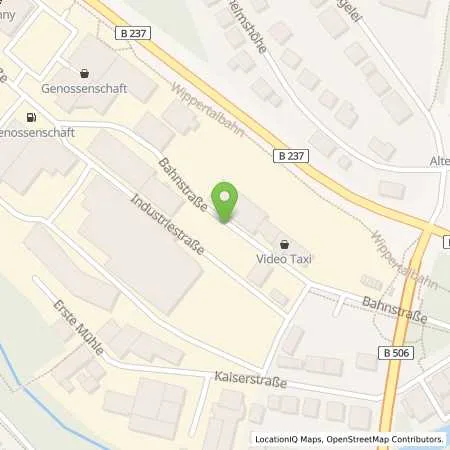 Standortübersicht der Tankstelle BEW Bergische Energie- und Wasser-GmbH in 51688 Wipperfürth