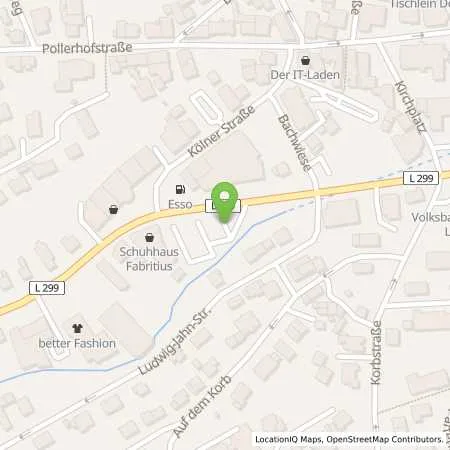 Standortübersicht der Tankstelle BELKAW GmbH in 51789 Lindlar