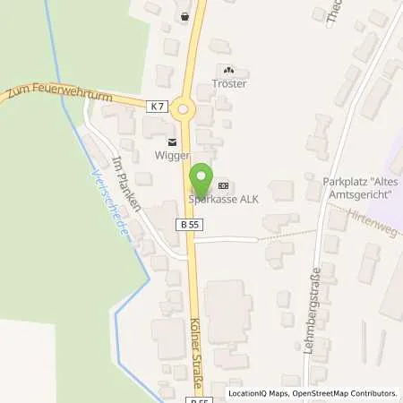 Standortübersicht der Tankstelle BIGGE ENERGIE GmbH & Co. KG in 57368 Lennestadt