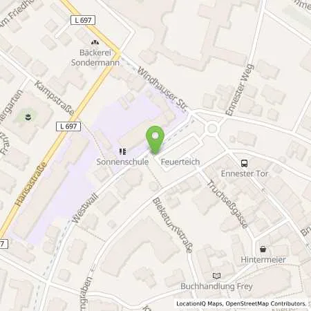 Standortübersicht der Tankstelle BIGGE ENERGIE GmbH & Co. KG in 57439 Attendorn